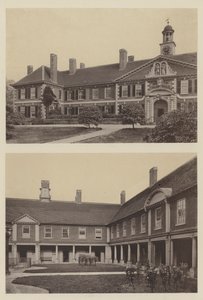 Morden Koleji, Blackheath, Kent, Giriş ve Mahkemenin Bir Kısmı by Charles Latham