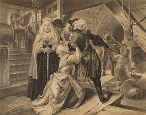 Alice Lisle'ın Sedgemoor Savaşı'ndan kaçanları barındırdığı için tutuklanması, 1685, 1886 by Charles Lawrie