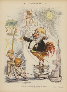 Harika bir evlilik. Le Rire için İllüstrasyon by Charles Leandre