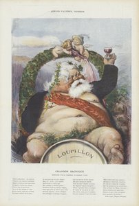 Armand Fallieres, şarap üreticisi. Le Rire için İllüstrasyon