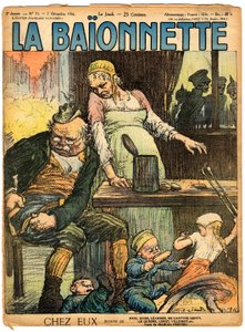 “La Baionnette”in Kapağı, Satirical ve Colours by Charles Leandre