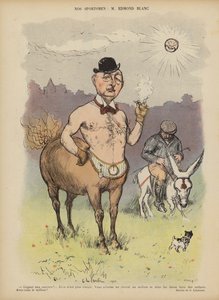 Edmond Blanc, Fransız yarış atı sahibi ve yetiştiricisi. Le Rire için İllüstrasyon