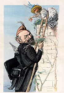 Leon Bourgeois (1851-1925), Fransız avukat ve politikacı - Charles Leandre (1862-1934) tarafından “” Le Rire””” 1902 by Charles Leandre