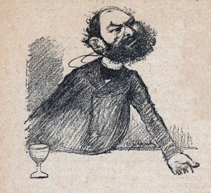Leon Bourgeois (1851-1925) Fransız devlet adamı - Paul Bosq tarafından “Sevgili Egemenimiz” de gravür - Charles Leandre (1862-1934) 1898 - by Charles Leandre