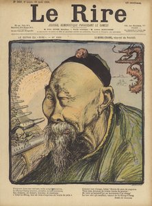 Li Hung Chang, Le Rire için İllüstrasyon by Charles Leandre