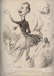 Bay Paul Deschanel Meclisin Yeni Sözcüsü - Charles Leandre (1862-1934) tarafından kaleme alınan karikatür “The Rire”” 1898 by Charles Leandre