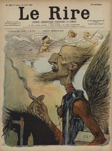 Paul Deroulede, Le Rire için İllüstrasyon by Charles Leandre