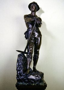 Minör (mermer kaide üzerinde bronz) by Charles Levy