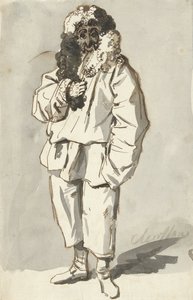 Shrove Salı Kostümlü Roman Polichinelle by Charles Louis Clerisseau