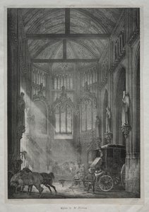 Aziz Nicholas Kilisesi, Rouen, 1823. by Charles Louis Lesaint