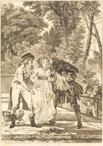Öpücük geri döndü: Öpücük geri döndü by Charles Louis Lingée after Jacques Louis François Touzé