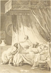 Mona Lisa: Yatak by Charles Louis Lingée after Jean Honoré Fragonard