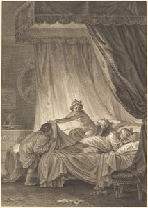 Mona Lisa: Yatak by Charles Louis Lingée after Jean Honoré Fragonard
