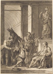 köylü by Charles Louis Lingée after Jean Honoré Fragonard