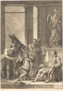 köylü by Charles Louis Lingée after Jean Honoré Fragonard