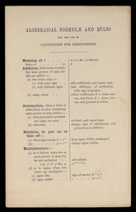 Yanıt Adaylarının Kullanımına İlişkin Cebirsel Formüller ve Kurallar, Oxford University Press by Charles Lutwidge Dodgson