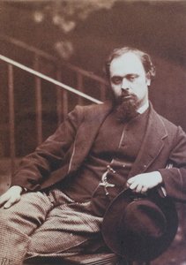 Dante Gabriel Rossetti, Lewis Carroll tarafından fotoğraflandı by Charles Lutwidge (1832-98) Dodgson