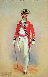 Sir William Howe, İngiliz Ordusu Başkomutanı (1776-78) tam elbiseli atından indi
