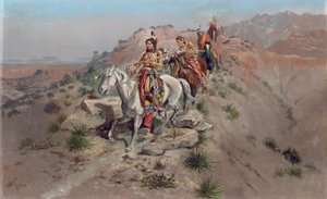 Savaş Yolunda, 1895 by Charles Marion Russell