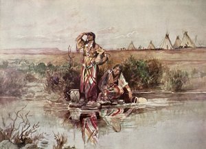 'Savaşçılarımız Geri Dönüyor' by Charles Marion Russell