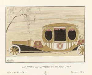 Grand Gala Otomobil Antrenörü, pub. 1914 (kalıp baskısı) by Charles Martin