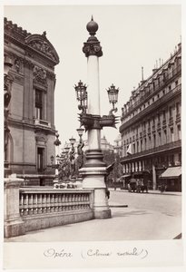 Opéra Rostral Sütunu, c. 1875. by Charles Marville