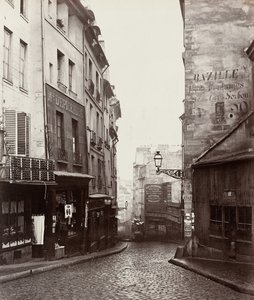Rue de la Montagne-Sainte-Geneviève Rue LaPlace Kavşağı yakınında..., 186569. by Charles Marville