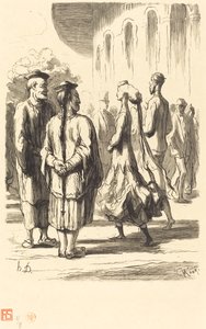 Dünya Fuarı: En Çinliler hangileri? by Charles Maurand after Honoré Daumier