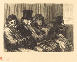 eğlenceli tren by Charles Maurand after Honoré Daumier