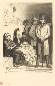 Bir omnibüs bekleme ofisi by Charles Maurand after Honoré Daumier