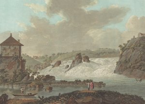 Schaffhausen Şelaleleri, c. 1784 by Charles Melchior Descourtis