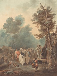 Köy Fuarı, 1788. by Charles Melchior Descourtis