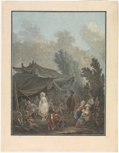 Köy Hayatından Dört Sahne Köy düğünü Noce de Village Köy hayatından dört tür sahne (dizi adı) by Charles Melchior Descourtis