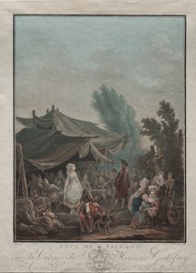 Köy Düğünü, 1785. by Charles Melchior Descourtis