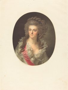 Prusya Frederica Sophia Wilhelmina, Orange Nassau Prensesi by Charles Melchior Descourtis after Friedrich Tischbein