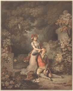 Sürpriz Aşık by Charles Melchior Descourtis after Jean Frederic Schall