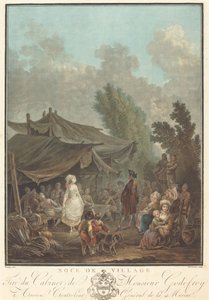 Noce de Village (Köy Düğünü) by Charles Melchior Descourtis after Nicolas Antoine Taunay