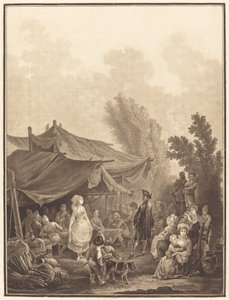 Noce de Village (Köy Düğünü) by Charles Melchior Descourtis after Nicolas Antoine Taunay