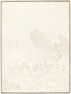 Noce de Village (Köy Düğünü) by Charles Melchior Descourtis after Nicolas Antoine Taunay