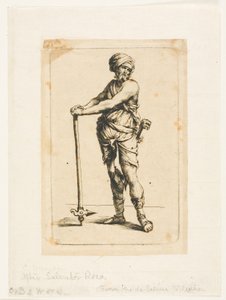 Bir Asker Ayakta, Tam Yüz by Charles Meryon