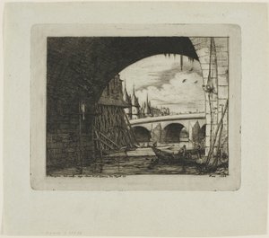 Pont Notre-Dame Kemeri, Paris by Charles Meryon
