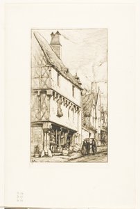 Bourges'da Eski Bir Ev by Charles Meryon