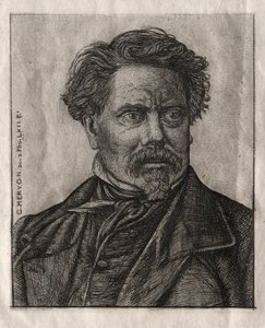 Benjamin Fillon, Harflerin Adamı by Charles Meryon