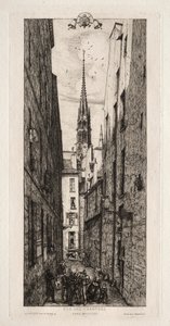 Chantrey Caddesi, Paris, 1862. by Charles Meryon