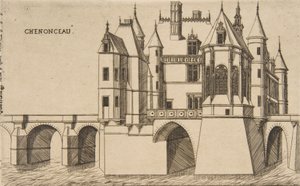 Château de Chenonceau, No. 2, 1856. by Charles Meryon