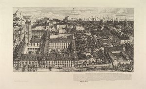 Kolej Henri IV veya Lycée Napoléon, 1863-64. by Charles Meryon