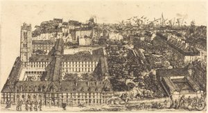 Collège Henri IV, Paris veya Lycée Napoléon (Henry IV College veya Napoleon School, Paris) by Charles Meryon