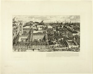 Kolej Henry IV (veya Lycée Napoléon), Paris by Charles Meryon