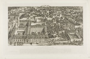 Kolej Henry IV (veya Lycée Napoléon), Paris by Charles Meryon