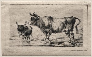İnek ve Eşek, 1849. by Charles Meryon